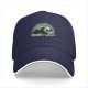 Black Baseball Cap With Sleeping Panda Graphic Design
