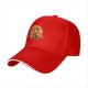 Black Baseball Cap with Anime Character Sunset Graphic