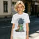 Olive T-Shirt Featuring Hiccup and Toothless from How to Train Your Dragon