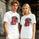 Olive T-Shirt with Retro Cartoon Gas Can 'Aged Like Fine' Print