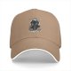 Black baseball cap with spooky pumpkin figure and 'Always Sexy' text