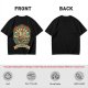 Olive T-shirt with Pirate Ship Homeward Bound Tattoo Style Print
