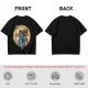 Olive T-Shirt With Fantasy Wizard Character Graphic Print