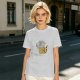 Olive T-Shirt With Whimsical Cat Fish Hybrid Graphic
