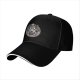 Black baseball cap with emotional support demon graphic