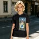 Olive T-shirt with My Neighbor Totoro Forest Spirit Tarot-style Print