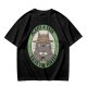 Olive green Totoro graphic t-shirt with plant a tree save the forest slogan
