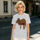 Olive Green T-Shirt with Sleeping Sloth Graphic Print