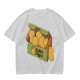 Olive T-Shirt With Cappy Nuggets Cartoon Print