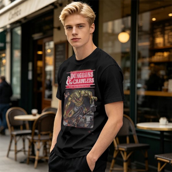 Dungeons & Crawlers Lizard Monster Graphic T-Shirt
