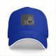 Black Baseball Cap With Totoro Family Line Art Print