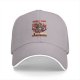 Black baseball cap with cute demon goat graphic and text