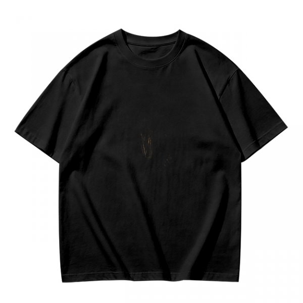 Oversized Olive Green Crewneck T-Shirt with Subtle Chest Graphic