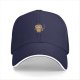 Black Baseball Cap With Cute Ice Cream Reaper Graphic