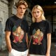 Olive T-Shirt With Cute Ramen Bowl Graphic Print