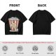 Olive T-Shirt With Pop Cats Popcorn Bucket Graphic
