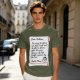 Christmas t-shirt with Santa's tariff excuse note print