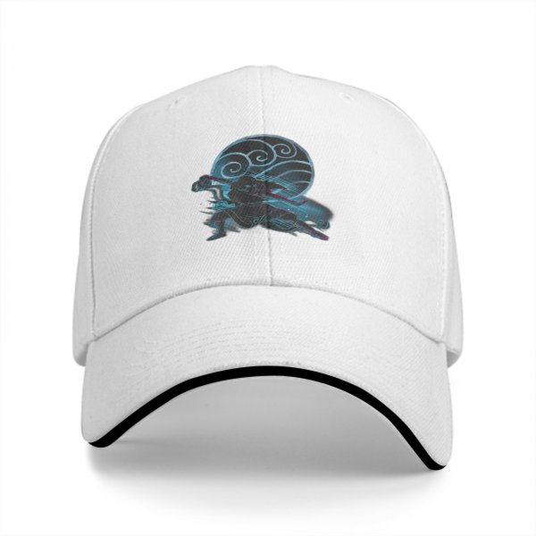 Black baseball cap with water tribe symbol and warrior graphic