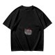 Olive Green Crewneck T-Shirt With Small Graphic Print