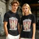 Olive T-Shirt With Pop Cats Popcorn Bucket Graphic