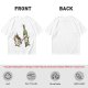 Olive T-Shirt With Cartoon Coffee Mug And Wine Bottle Print