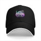 Black Baseball Cap With Galaxy Ramen Bowl Art