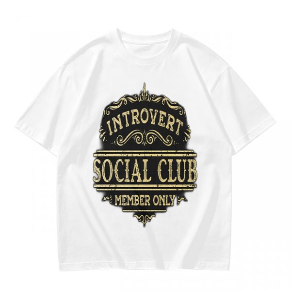 Introvert Social Club Member Only Graphic T-Shirt
