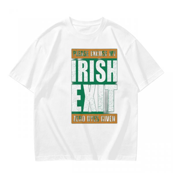 Irish Exit Funny St. Patrick's Day T-Shirt Design