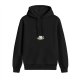 Black Hoodie With Coffee Cup Graphic Print