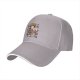 Black baseball cap with anime character eating ramen design