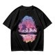 Olive T-Shirt With Fantasy Silhouette Group Art Print