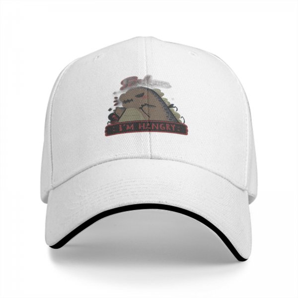 Black Baseball Cap With Hungry Dinosaur I'm Hangry Graphic