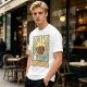 Oversized Dark Green T-Shirt With The Coffee Tarot Card Style Print