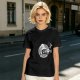 Olive Green T-Shirt With Wizard And Pizza Graphic Print