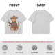 Olive T-Shirt With Freddy Krueger Themed Cat Graphic