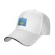 Black Baseball Cap With Underwater Pac-Man Graphic Print