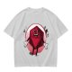 Olive Green T-Shirt With Cartoon D20 Vampire Graphic