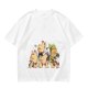 Olive Green T-Shirt With Chasing Chickens And Elf Character Print