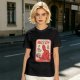 Olive T-shirt with Hell's Gym Devil Lifting Dumbbell Graphic