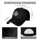 Black baseball cap with soccer panda and bear 'Goal Getters' graphic