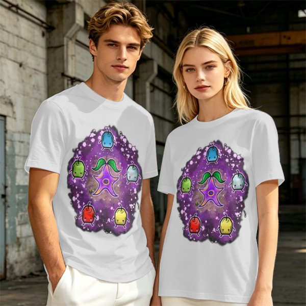 Stardew Valley Junimos and Stardrop Graphic Tee