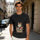 Olive T-Shirt Featuring a Cute Cat Sushi Chef Illustration