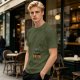 Olive graphic t-shirt with 'and i am the pinata' print