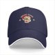 Black Baseball Cap With Cute Cat Eating Instant Ramen Graphic