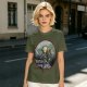 Olive Green T-Shirt With Legendary Hero Art Print