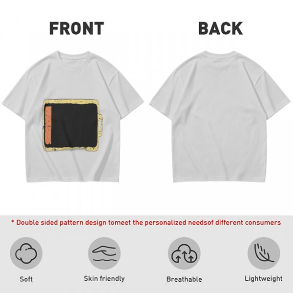 Olive Green T-Shirt With Distressed Retro TV Graphic Print