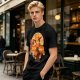 One Piece Portgas D. Ace Graphic Olive T-Shirt