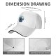 Black baseball cap with bat and full moon gothic graphic