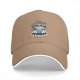 Black baseball cap with raccoon live fast eat trash graphic