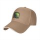 Black Baseball Cap With Glowing Green Cat Bubble Art Print